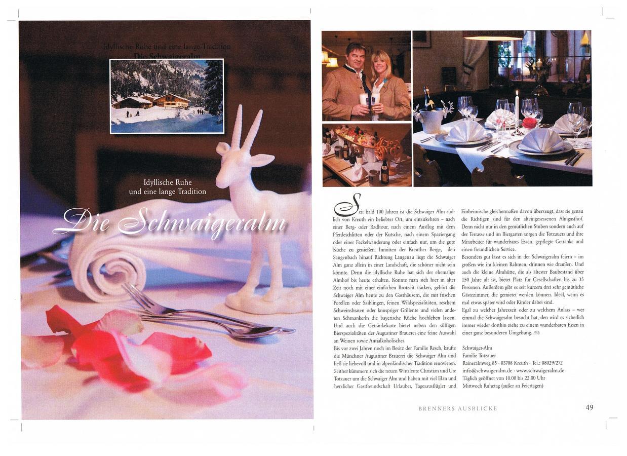 Schwaigeralm Hotel Kreuth Kültér fotó